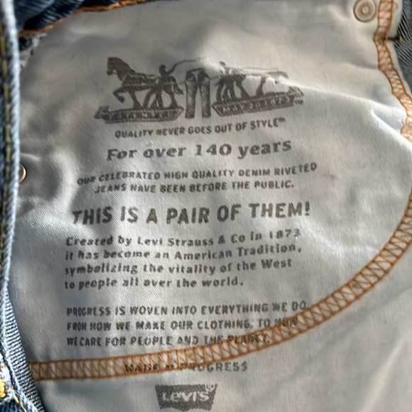 LEVIs 550 Mens 38x29 Denim Blue Jeans Pants Relaxed Fit Medium Wash 100% Cotton - Picture 4 of 7